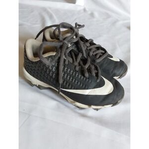 NIKE  FAST FLEX BLACK/WHITE BASEBALL/FOOTBALL CLEATS  Kids‎ Sz 12CW